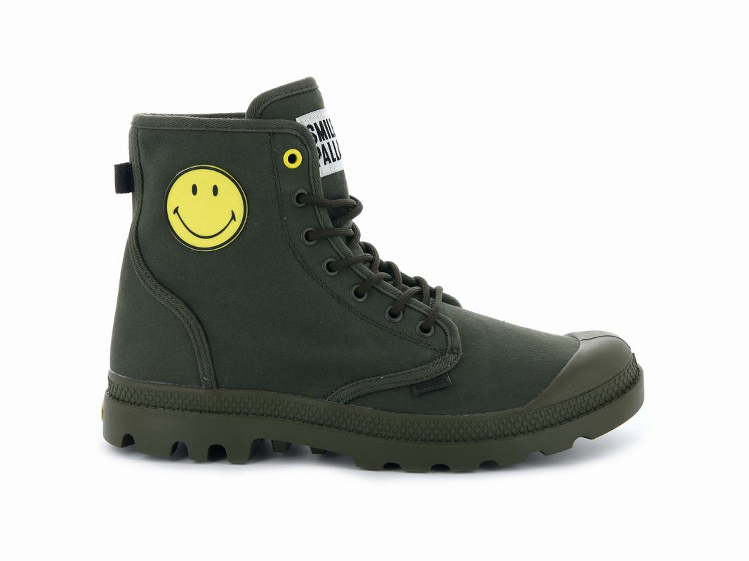 Palladium Pampa Smiley Fest Bag Muške Čizme Maslinasto Zelene ||OR3140976||